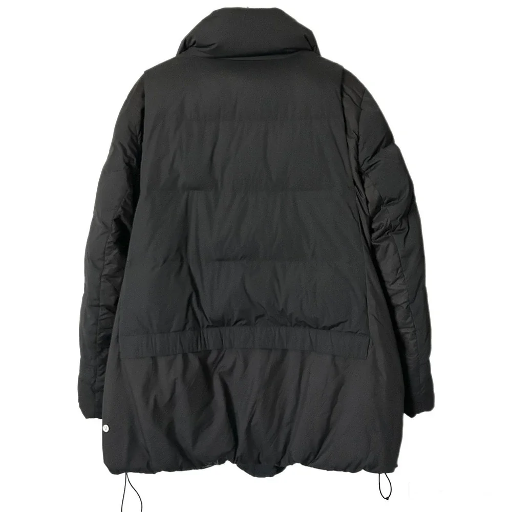 Lululemon Down Jacket Puffer Coat in Black 600 Fill Goose Down Size 12